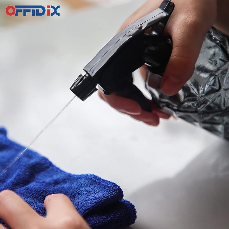 OFFIDIX Glass Spray Bottle,Plant Mister, 0.35L/11.8oz Pressure Watering Can with Adjustable Nozzle Watering Handheld Bottles for Garden Plants Cleaning Solutions(Gray - Image 5